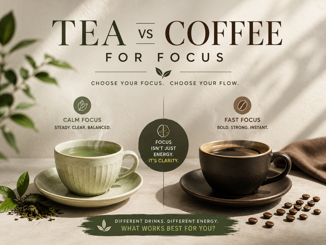 Tea vs Coffee for Focus: Which Works Better for Calm Productivity? - Tearblends