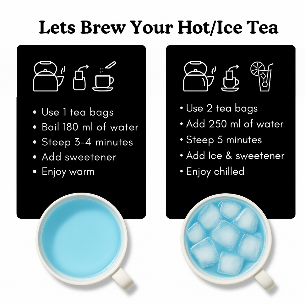 Blue Pea & Lemongrass Tea – 25 Cups