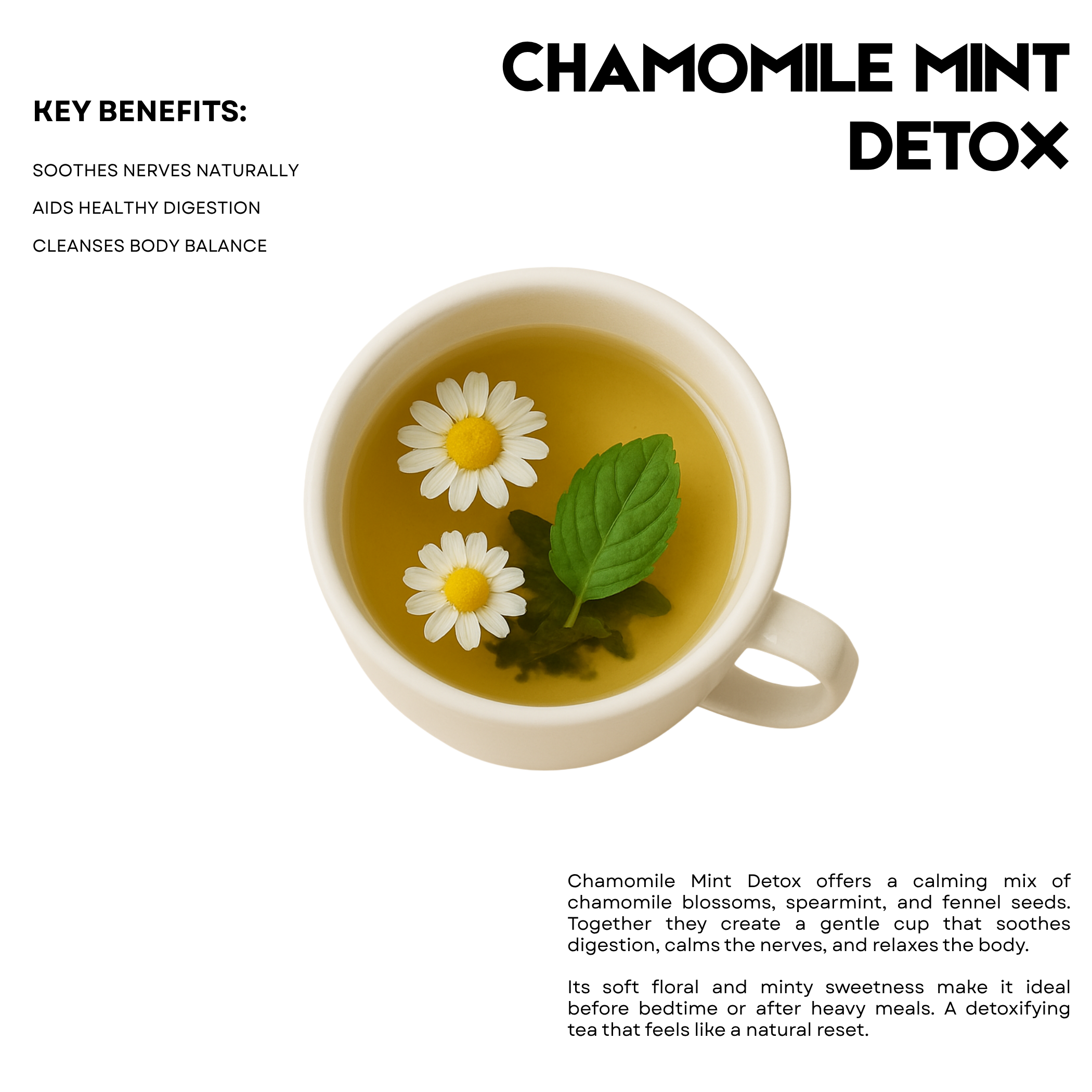 Chamomile Mint Detox – 25 Cups