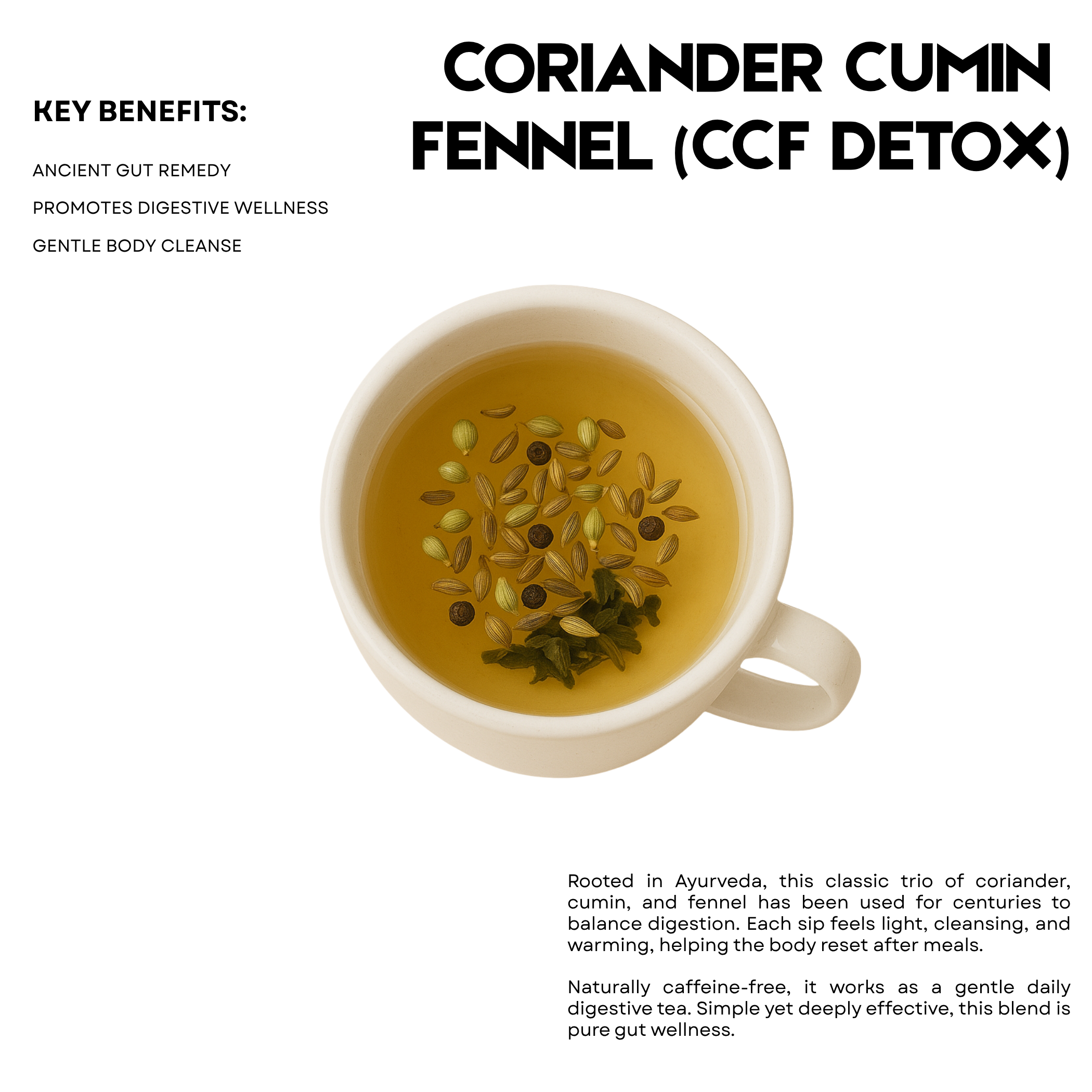 Coriander Cumin Fennel (CCF Detox) – 25 Cups