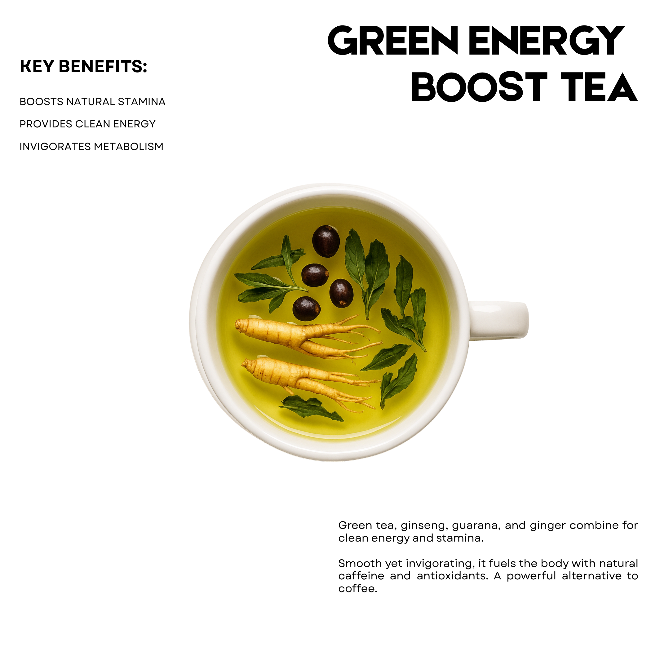 Green Energy Boost Tea – 25 Cups