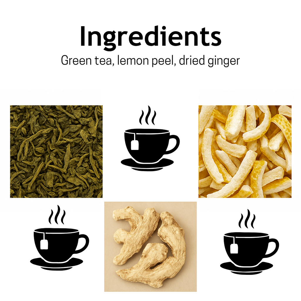 Lemon Ginger Green – 25 Cups