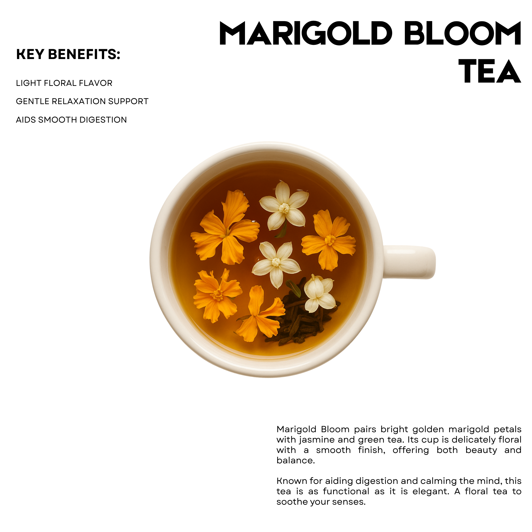 Marigold Bloom Tea – 25 Cups