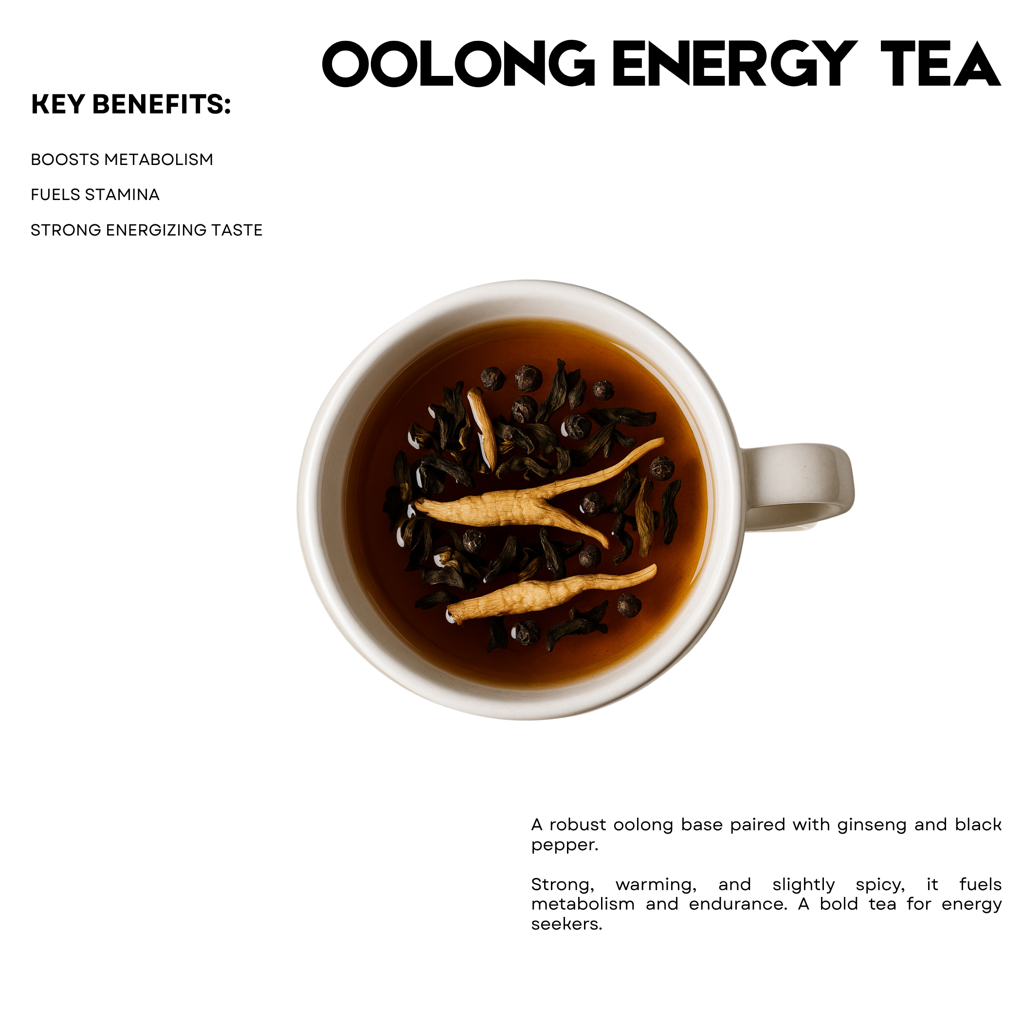 Oolong Energy Tea – 25 Cups