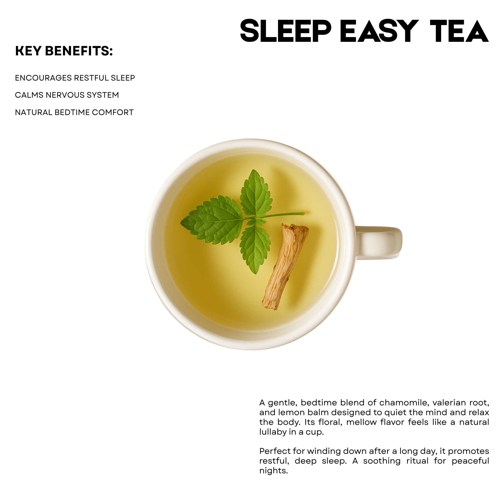 Sleep Easy Tea (Valerian Blend) – 25 Cups