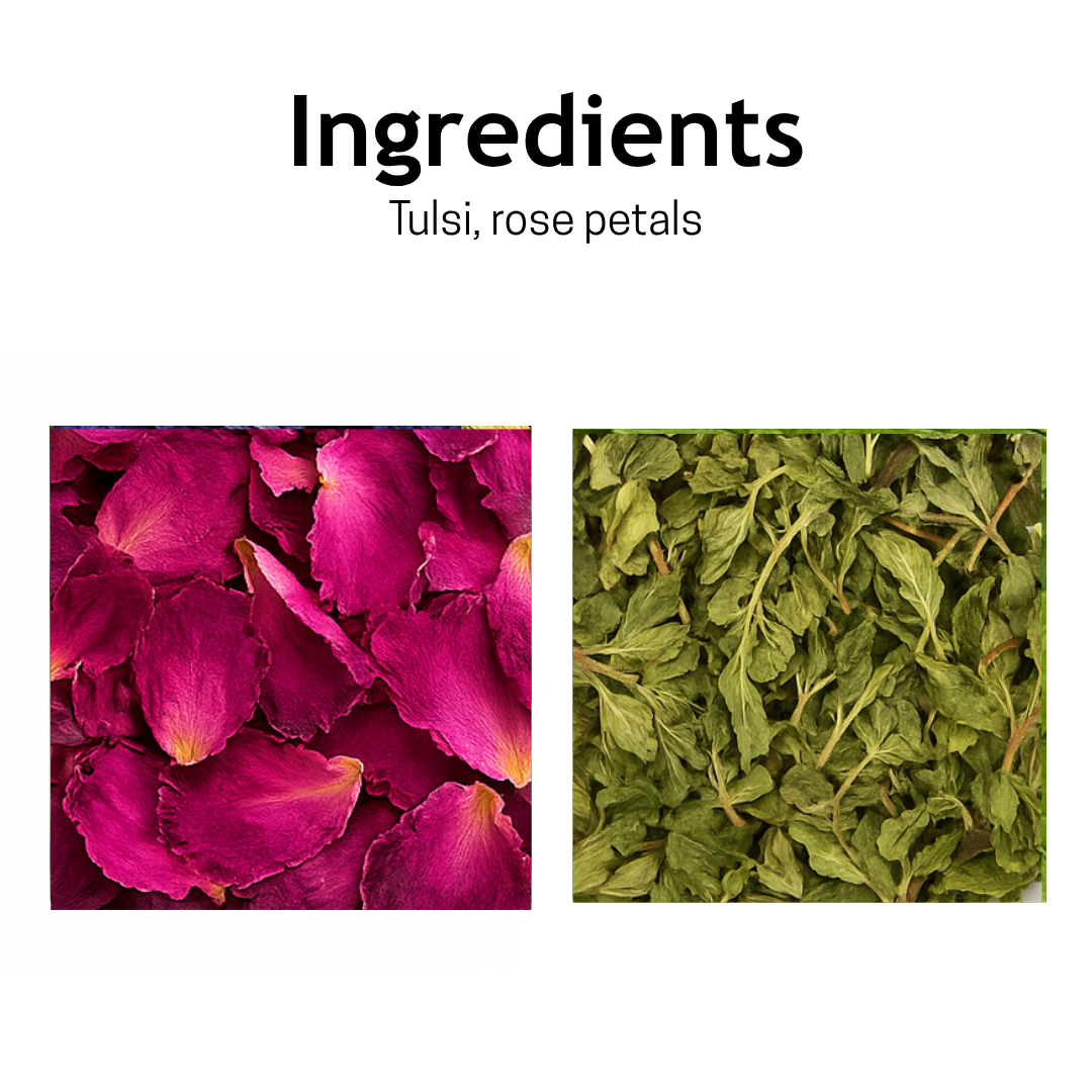 Tulsi–Rose Infusion – 25 Cups
