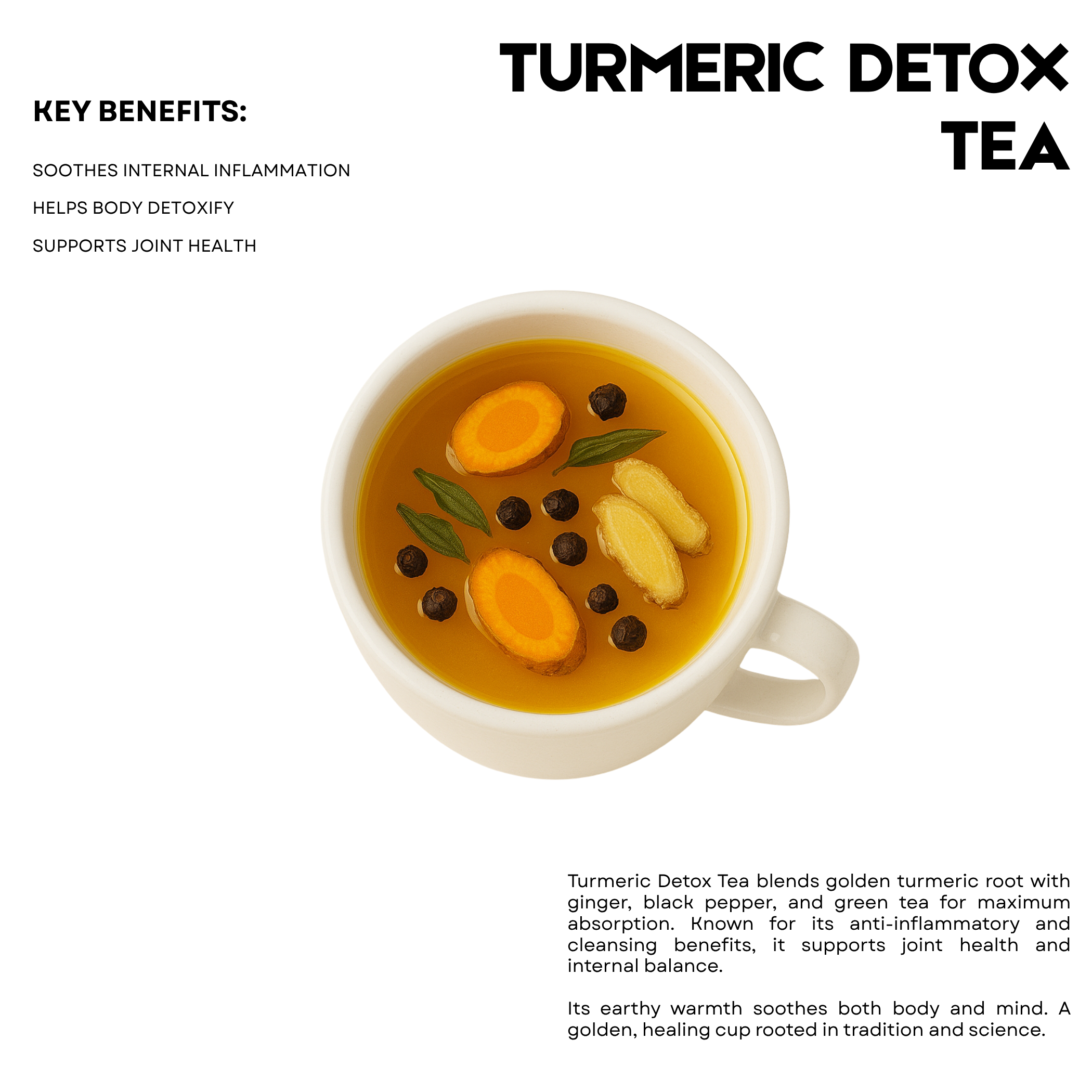 Turmeric Detox Tea – 25 Cups