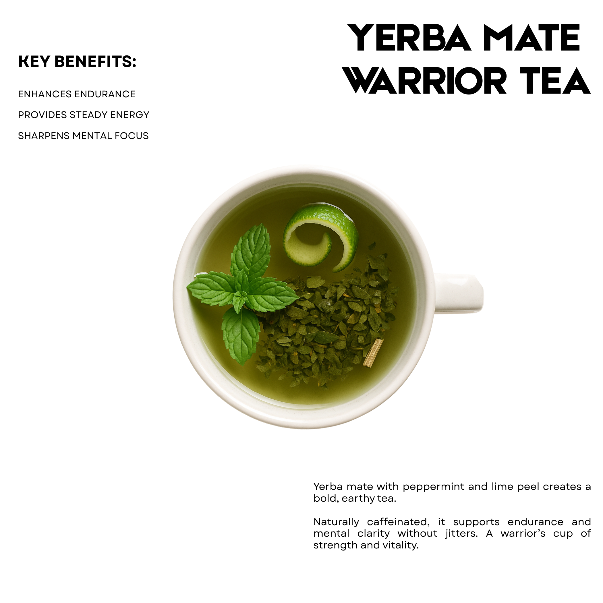 Yerba Mate Warrior Tea – 25 Cups