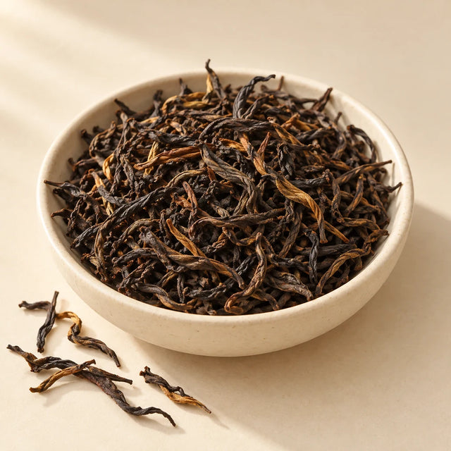 Assam orthodox black tea raw ingredient — illustrative catalogue image