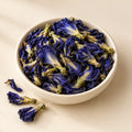 Butterfly pea flower raw ingredient — illustrative catalogue image